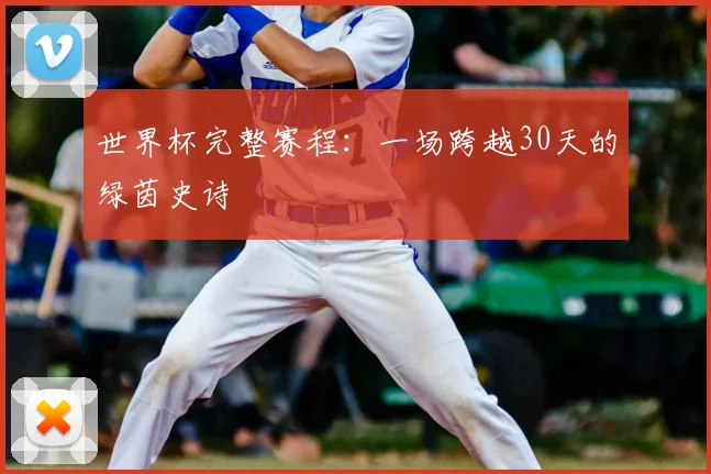 世界杯完整赛程：一场跨越30天的绿茵史诗