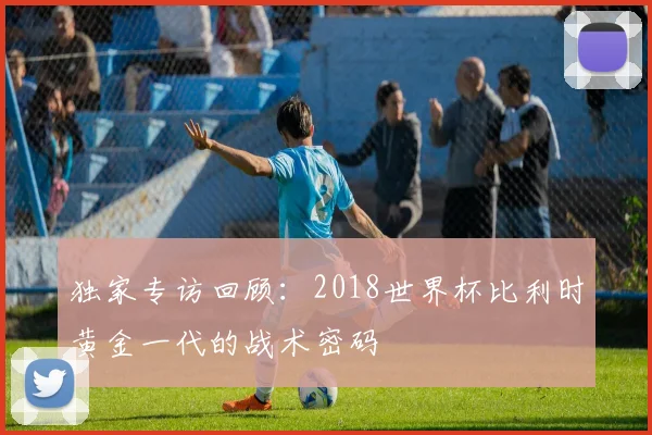 独家专访回顾：2018世界杯比利时黄金一代的战术密码