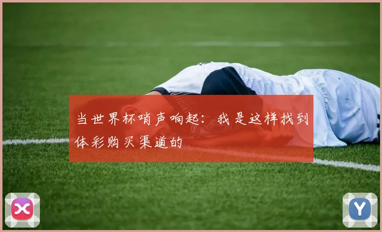 当世界杯哨声响起:我是这样找到体彩购买渠道的